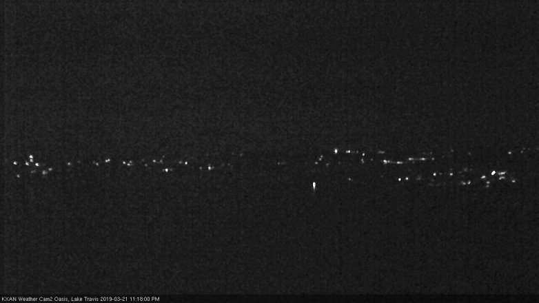 Lake Travis webcam, March 21, 2019 10:20 PM CT