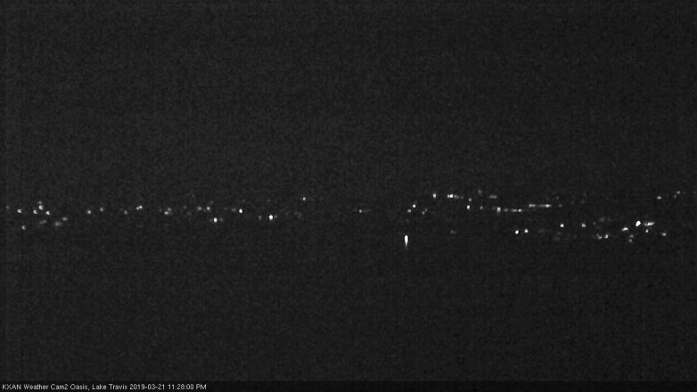 Lake Travis webcam, March 21, 2019 10:30 PM CT