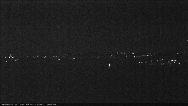 Lake Travis webcam, March 21, 2019 10:35 PM CT