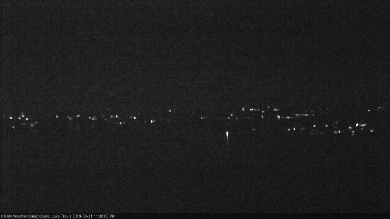 Lake Travis webcam, March 21, 2019 10:40 PM CT