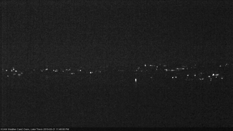 Lake Travis webcam, March 21, 2019 10:50 PM CT
