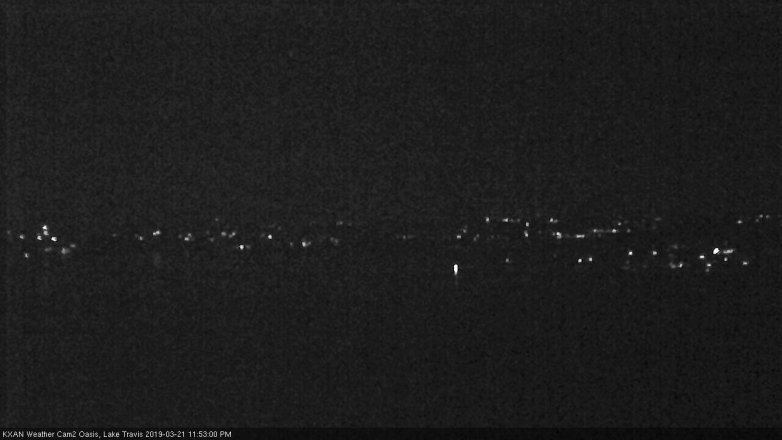 Lake Travis webcam, March 21, 2019 10:55 PM CT