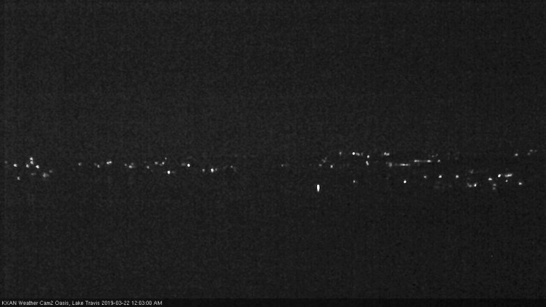 Lake Travis webcam, March 21, 2019 11:05 PM CT
