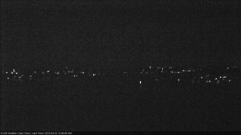 Lake Travis webcam, March 21, 2019 11:50 PM CT