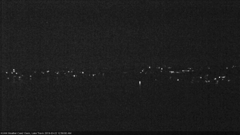 Lake Travis webcam, March 21, 2019 12:00 AM CT