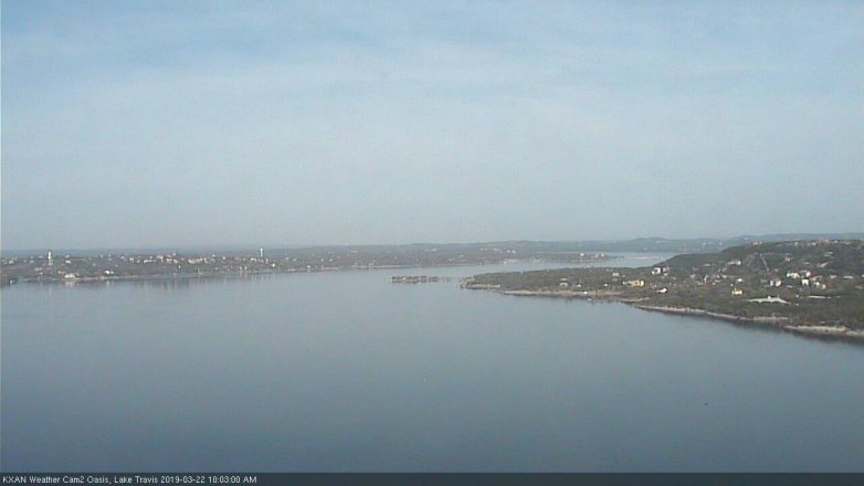 Lake Travis webcam, March 22, 2019 9:05 AM CT