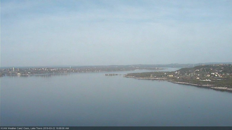 Lake Travis webcam, March 22, 2019 9:10 AM CT