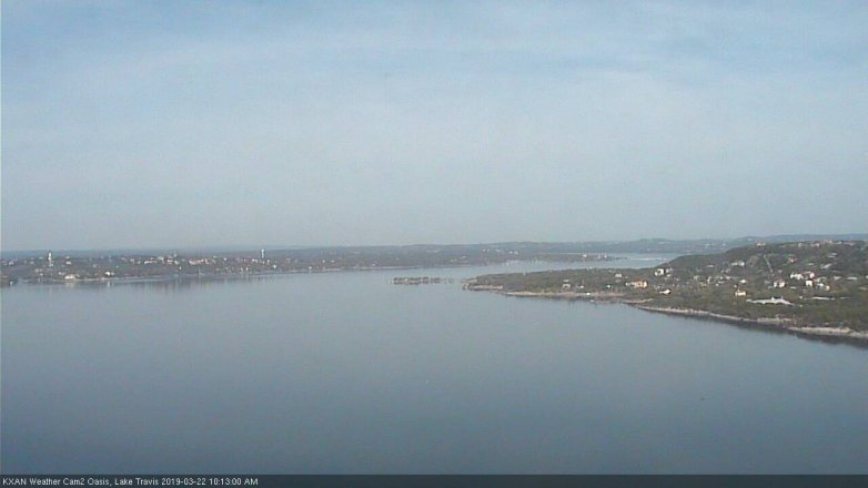 Lake Travis webcam, March 22, 2019 9:15 AM CT