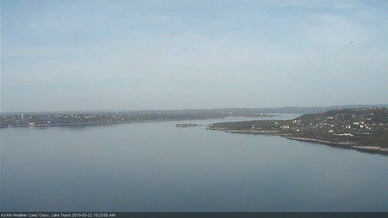 Lake Travis webcam, March 22, 2019 9:25 AM CT