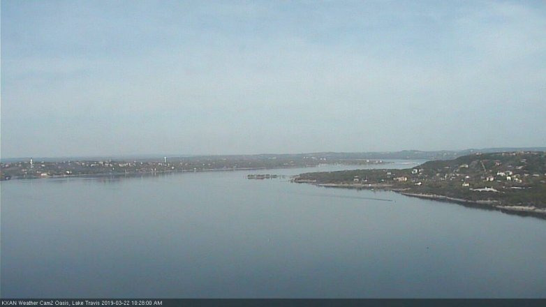 Lake Travis webcam, March 22, 2019 9:30 AM CT