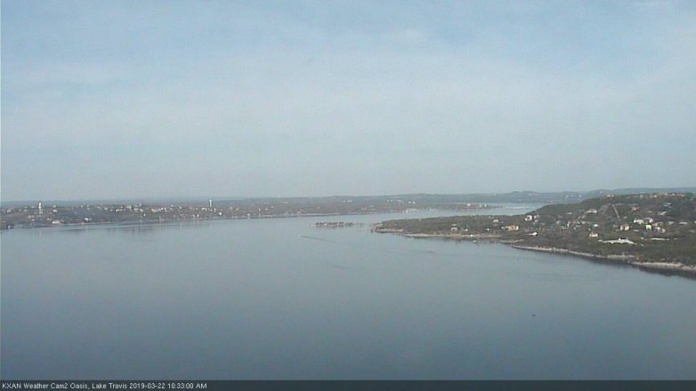 Lake Travis webcam, March 22, 2019 9:35 AM CT