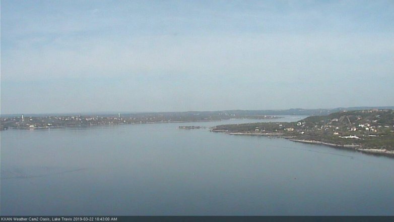 Lake Travis webcam, March 22, 2019 9:45 AM CT