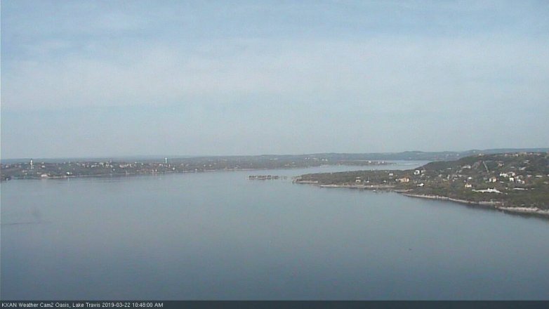 Lake Travis webcam, March 22, 2019 9:50 AM CT