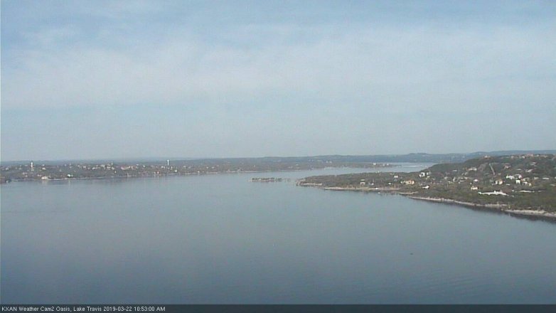 Lake Travis webcam, March 22, 2019 9:55 AM CT