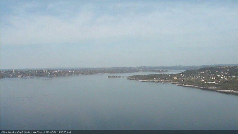 Lake Travis webcam, March 22, 2019 10:00 AM CT