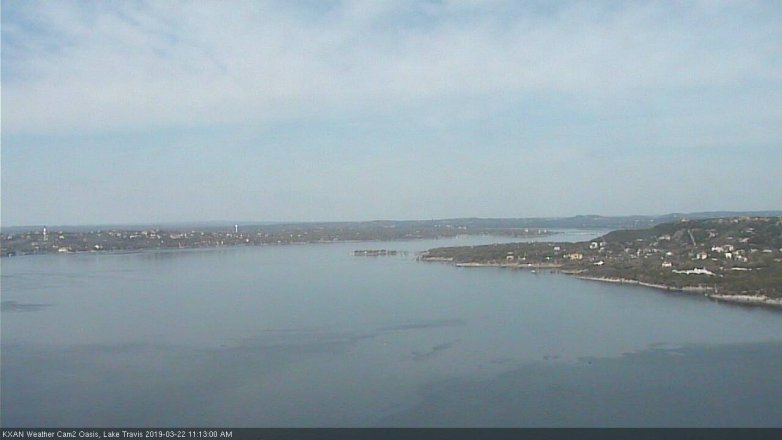 Lake Travis webcam, March 22, 2019 10:15 AM CT