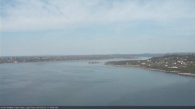 Lake Travis webcam, March 22, 2019 10:20 AM CT