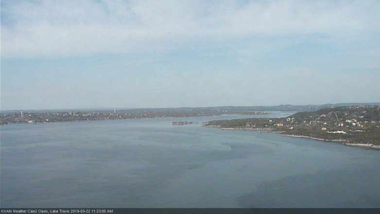 Lake Travis webcam, March 22, 2019 10:25 AM CT
