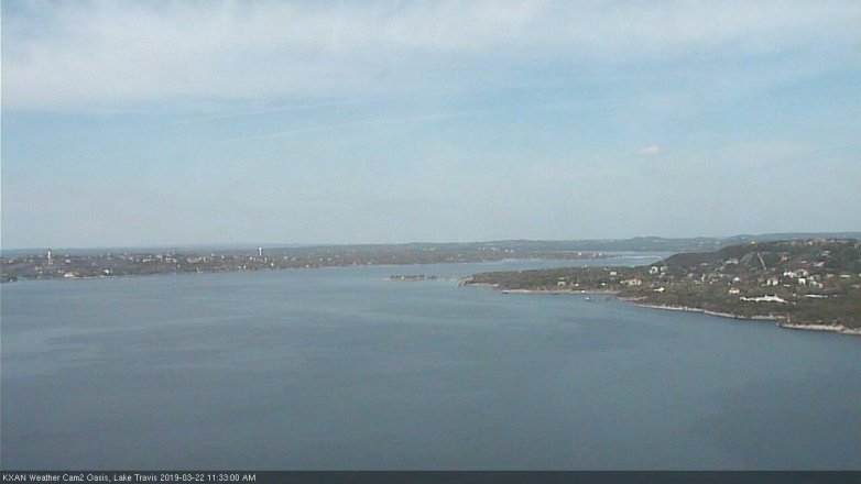 Lake Travis webcam, March 22, 2019 10:35 AM CT