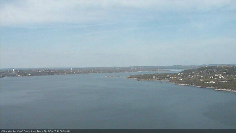 Lake Travis webcam, March 22, 2019 10:40 AM CT