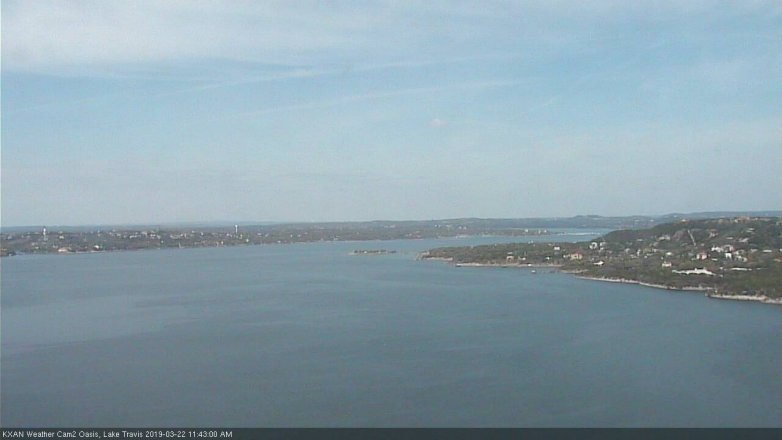 Lake Travis webcam, March 22, 2019 10:45 AM CT