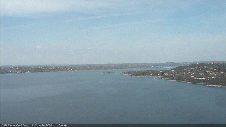 Lake Travis webcam, March 22, 2019 10:50 AM CT
