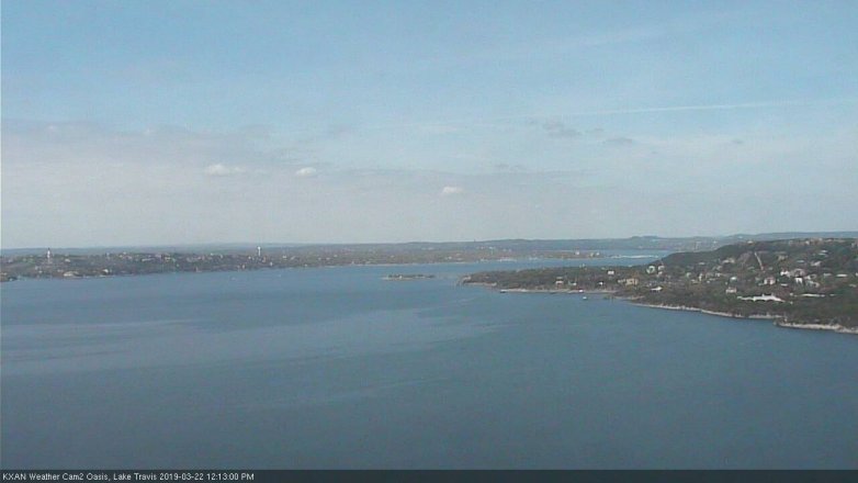 Lake Travis webcam, March 22, 2019 11:15 AM CT