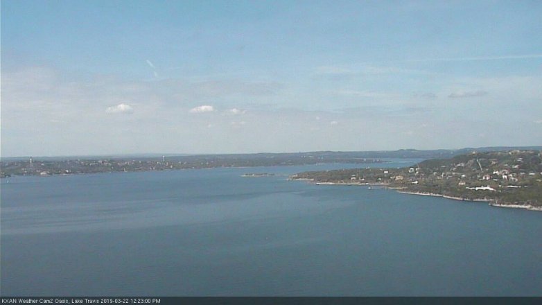 Lake Travis webcam, March 22, 2019 11:25 AM CT