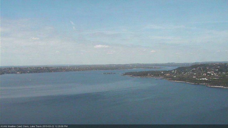 Lake Travis webcam, March 22, 2019 11:30 AM CT