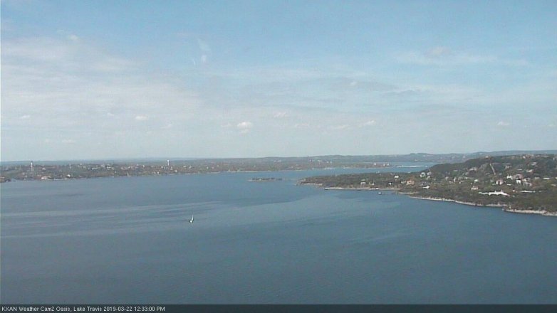 Lake Travis webcam, March 22, 2019 11:35 AM CT