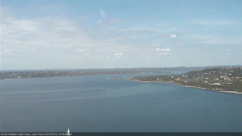 Lake Travis webcam, March 22, 2019 11:40 AM CT