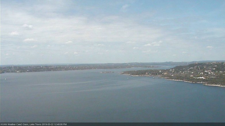 Lake Travis webcam, March 22, 2019 11:50 AM CT
