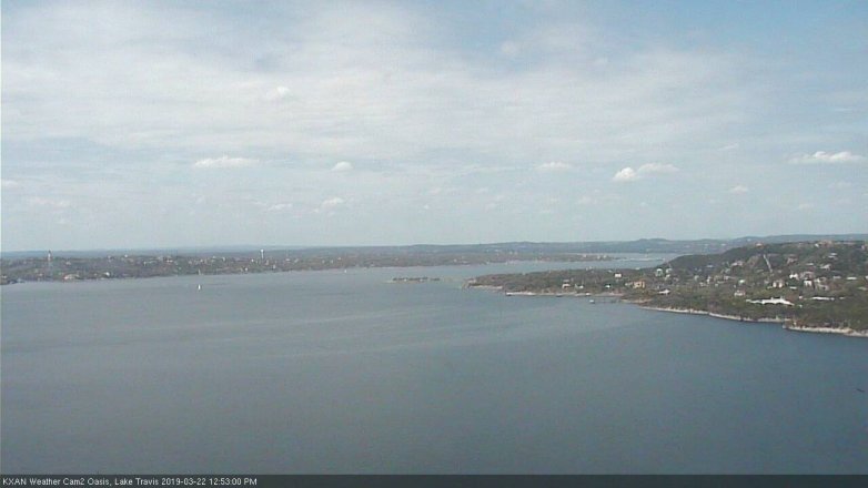Lake Travis webcam, March 22, 2019 11:55 AM CT