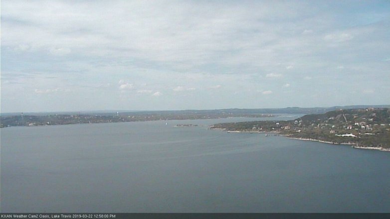 Lake Travis webcam, March 22, 2019 12:00 PM CT