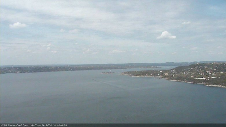 Lake Travis webcam, March 22, 2019 12:05 PM CT