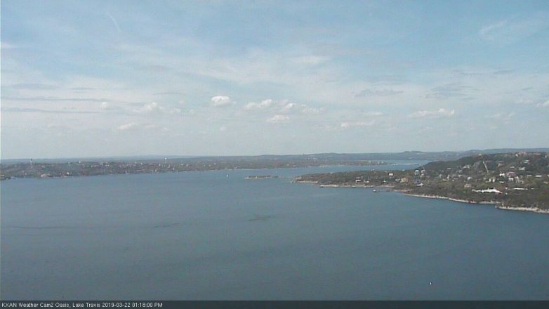 Lake Travis webcam, March 22, 2019 12:20 PM CT