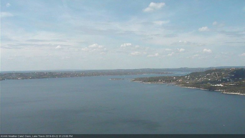 Lake Travis webcam, March 22, 2019 12:25 PM CT