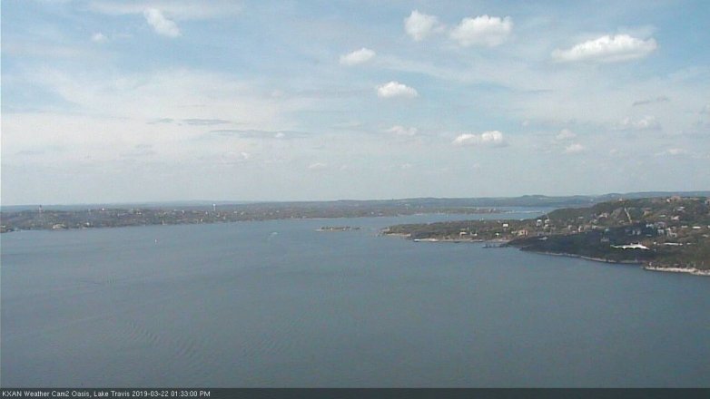 Lake Travis webcam, March 22, 2019 12:35 PM CT