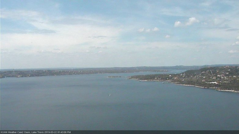Lake Travis webcam, March 22, 2019 12:45 PM CT