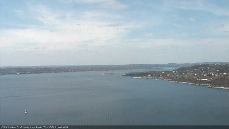 Lake Travis webcam, March 22, 2019 12:50 PM CT