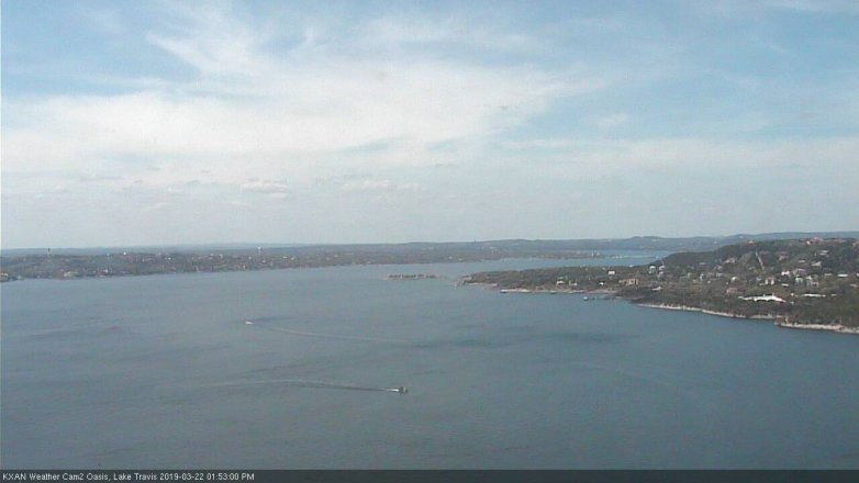Lake Travis webcam, March 22, 2019 12:55 PM CT