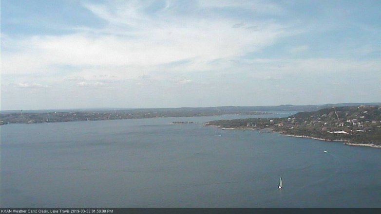 Lake Travis webcam, March 22, 2019 1:00 PM CT