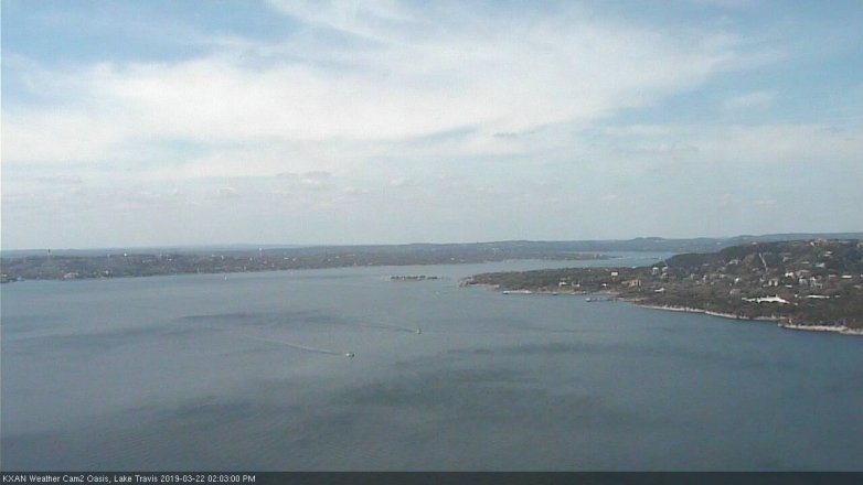 Lake Travis webcam, March 22, 2019 1:05 PM CT