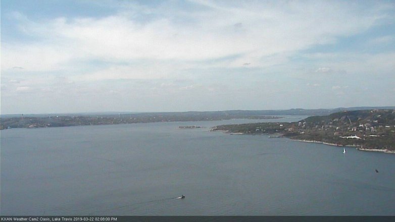 Lake Travis webcam, March 22, 2019 1:10 PM CT
