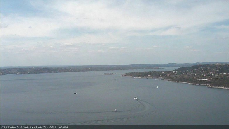 Lake Travis webcam, March 22, 2019 1:20 PM CT