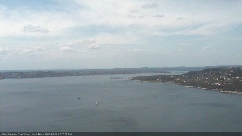 Lake Travis webcam, March 22, 2019 1:25 PM CT
