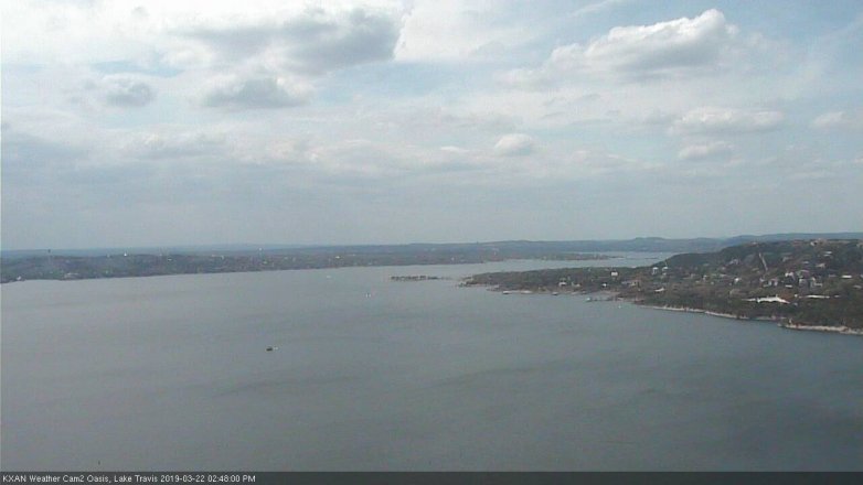 Lake Travis webcam, March 22, 2019 1:50 PM CT