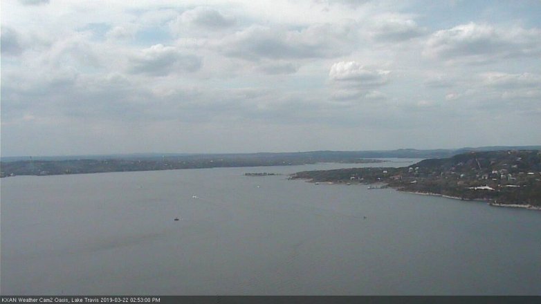 Lake Travis webcam, March 22, 2019 1:55 PM CT