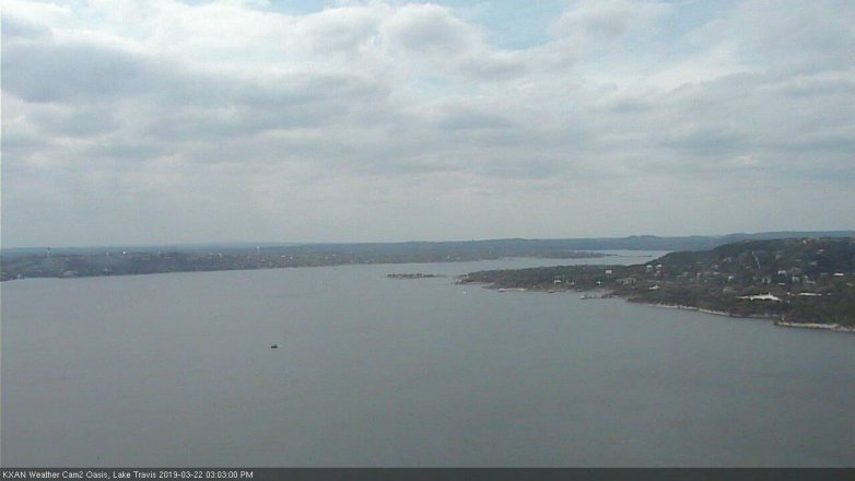 Lake Travis webcam, March 22, 2019 2:05 PM CT