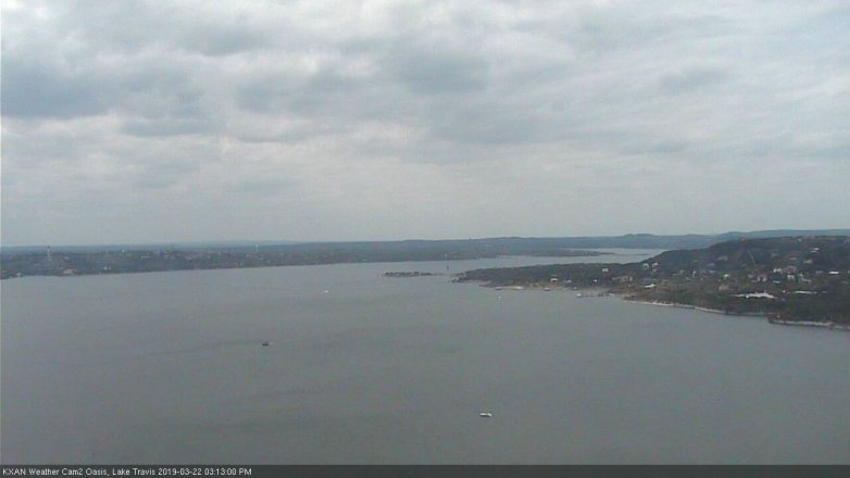Lake Travis webcam, March 22, 2019 2:15 PM CT